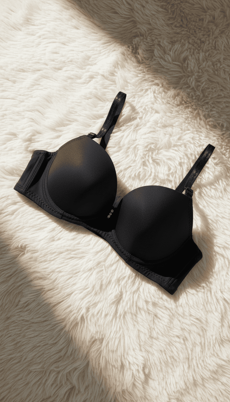 Black Cotton Bra For Women LB5009
