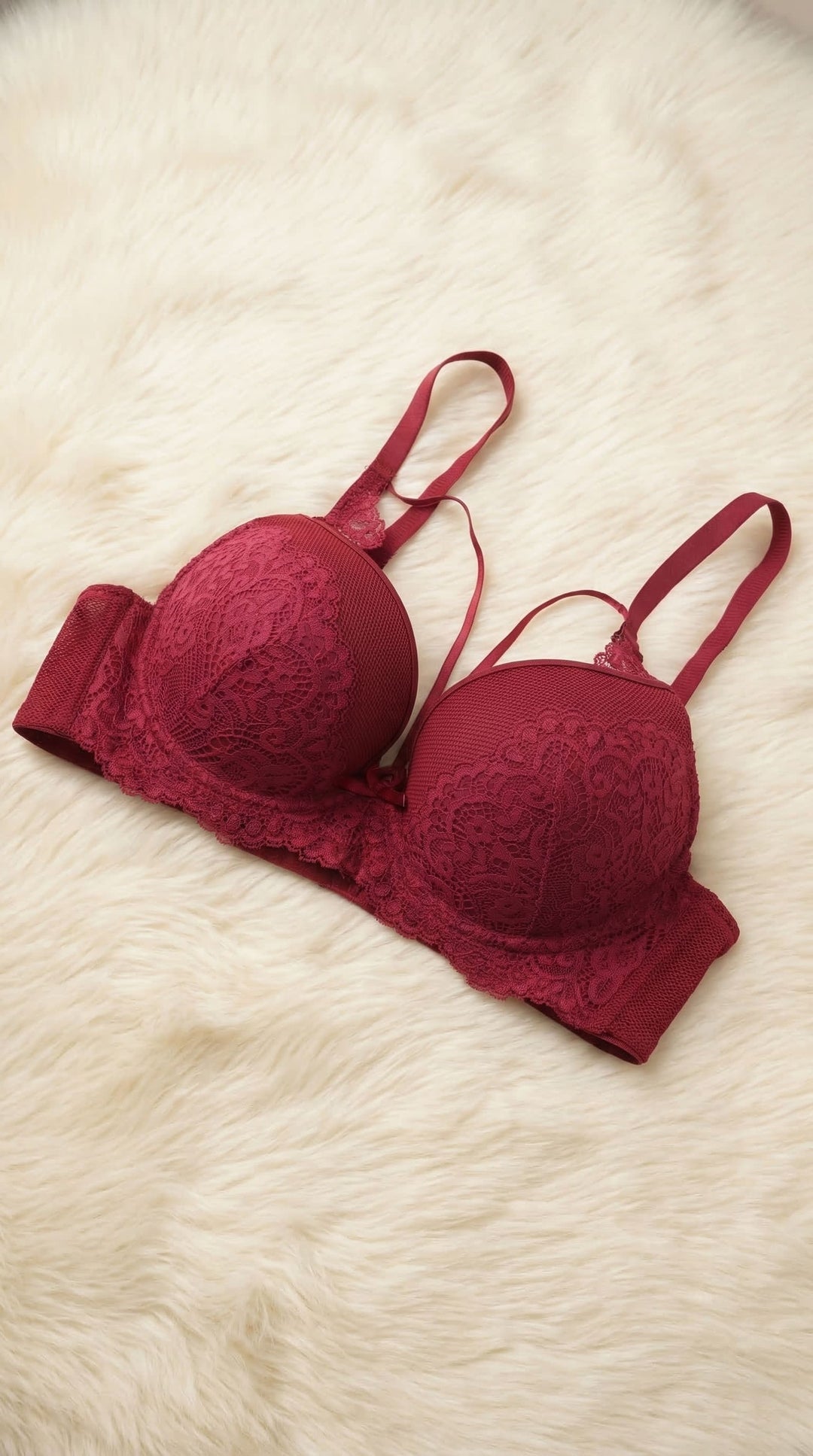 Maroon Push-Up Bra For Ladies LB5097