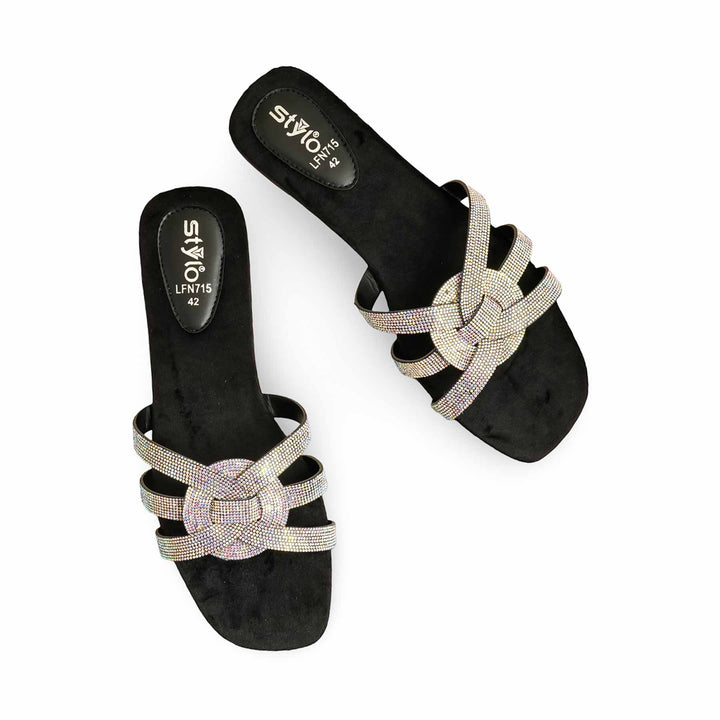Black Fancy Slipper LFN715