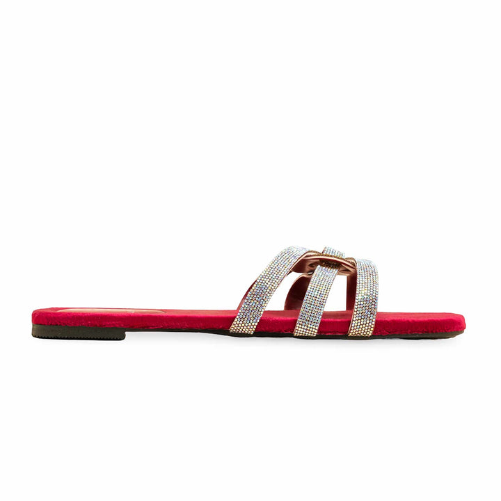 Maroon Fancy Slipper LFN715