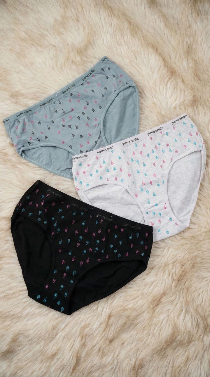 Multy Pack Of Three Full Brief Panties LP0021