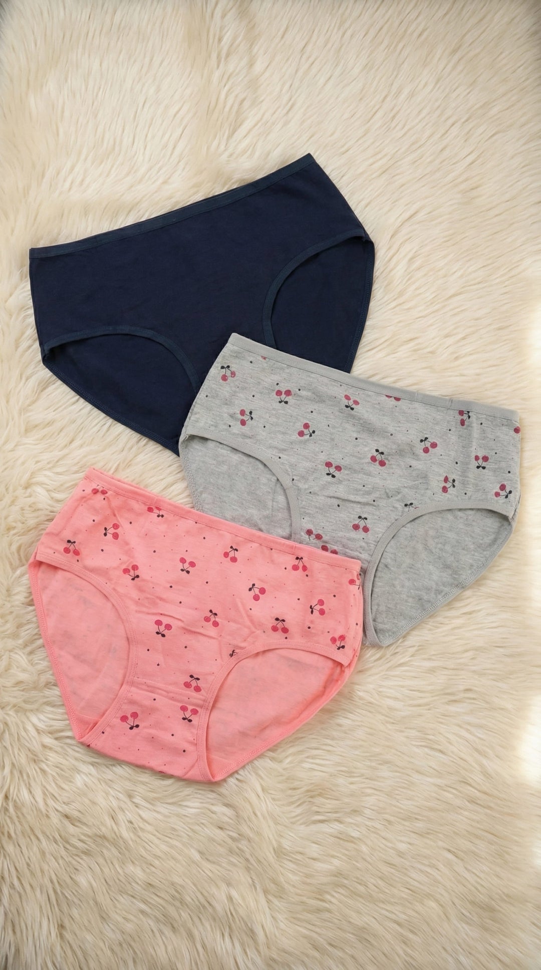 Multy Pack Of Three Full Brief Panties LP0041