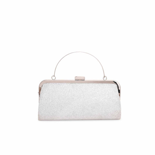 Silver Fancy Clutch P15092
