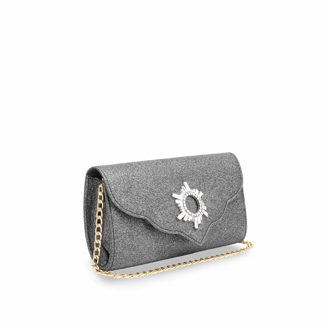 Black Fancy Clutch P15338