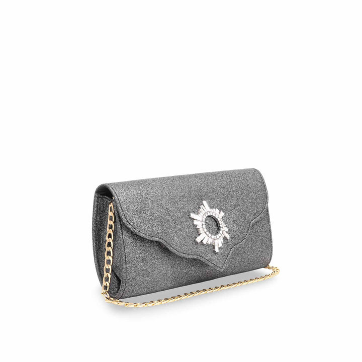 Black Fancy Clutch P15338