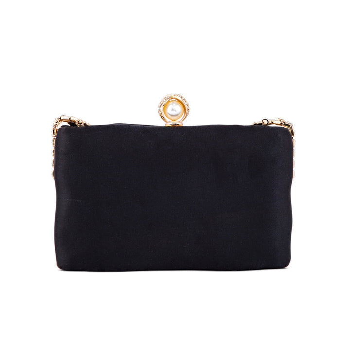 Black Fancy Clutch P15358