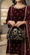 Black Fancy Clutch P15400