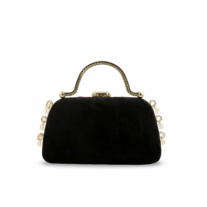 Black Fancy Clutch P15400