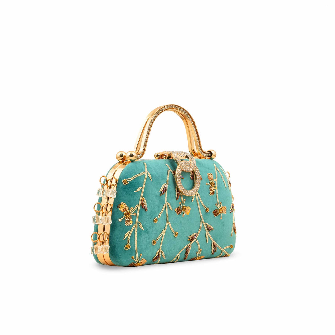Seagreen Fancy Clutch P15400
