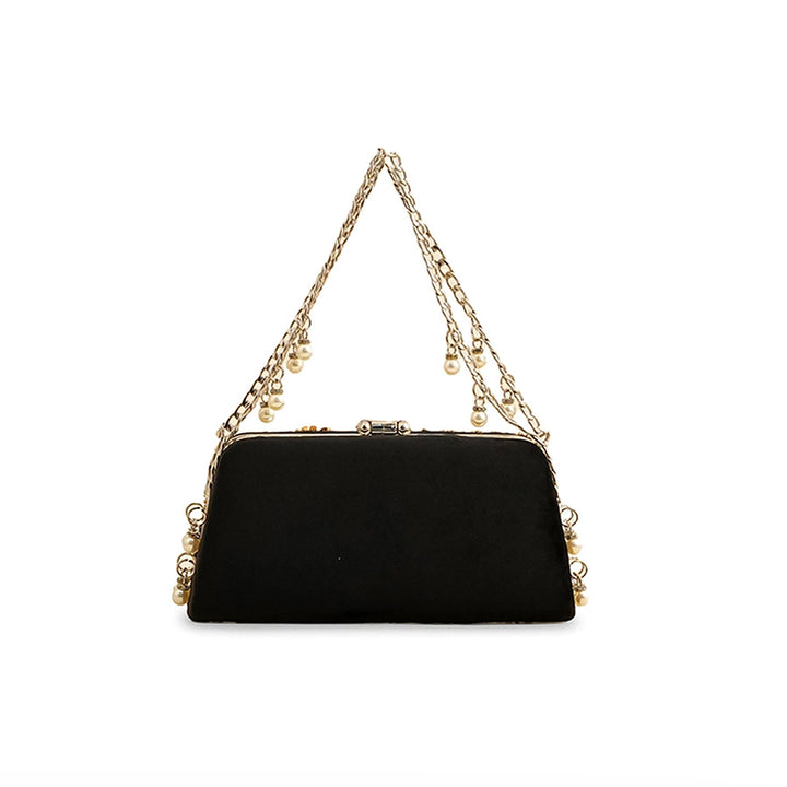Black Fancy Clutch P15402