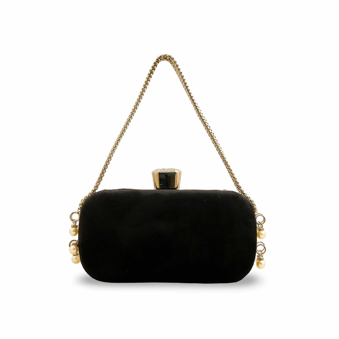 Black Fancy Clutch P15405