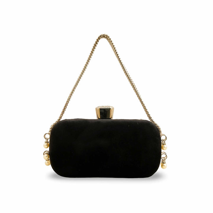 Black Fancy Clutch P15405