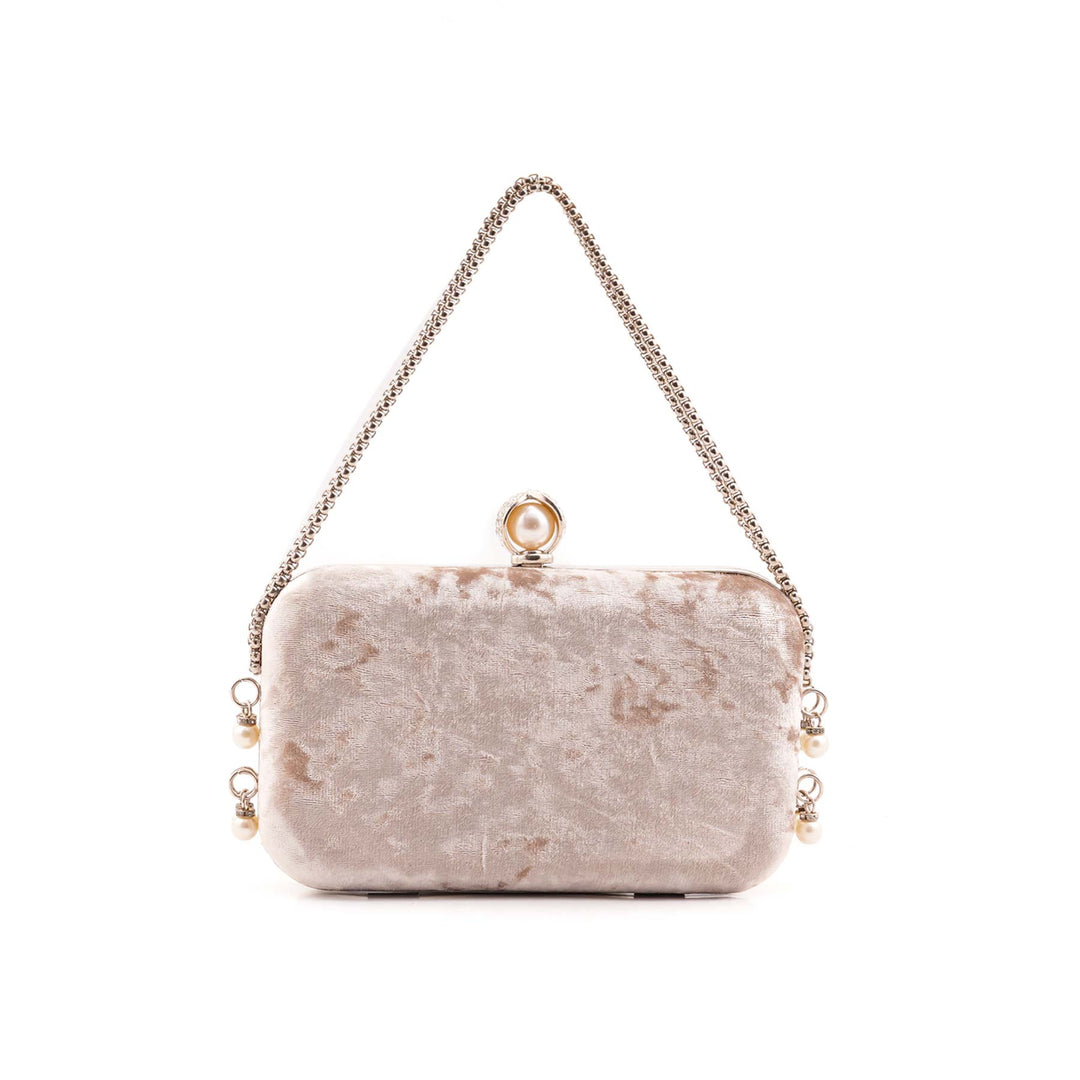 Silver Formal Clutch For Ladies P15703