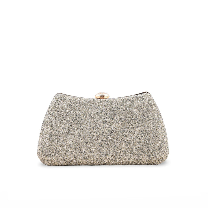 Golden Formal Clutch For Ladies P15705