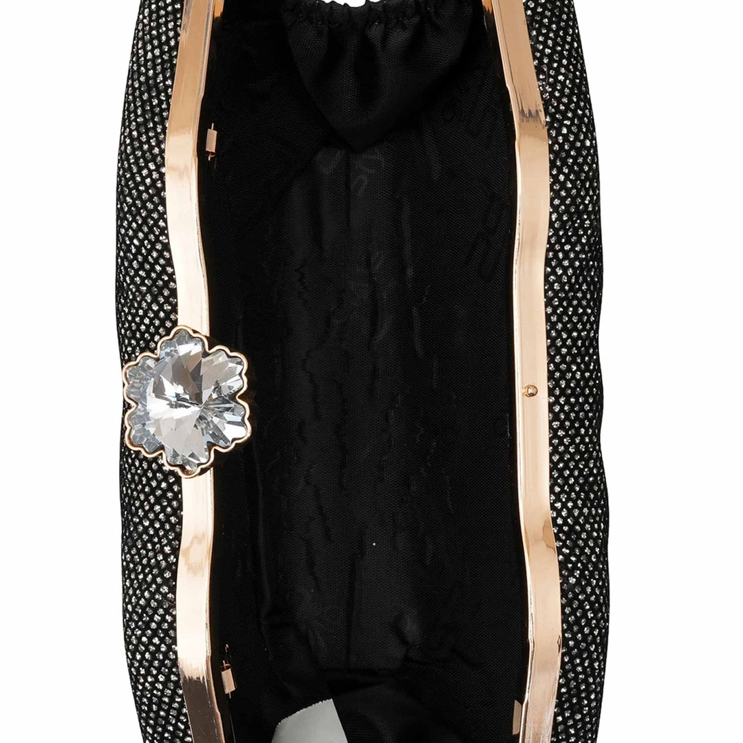 Silver Women Fancy Clutch P15710
