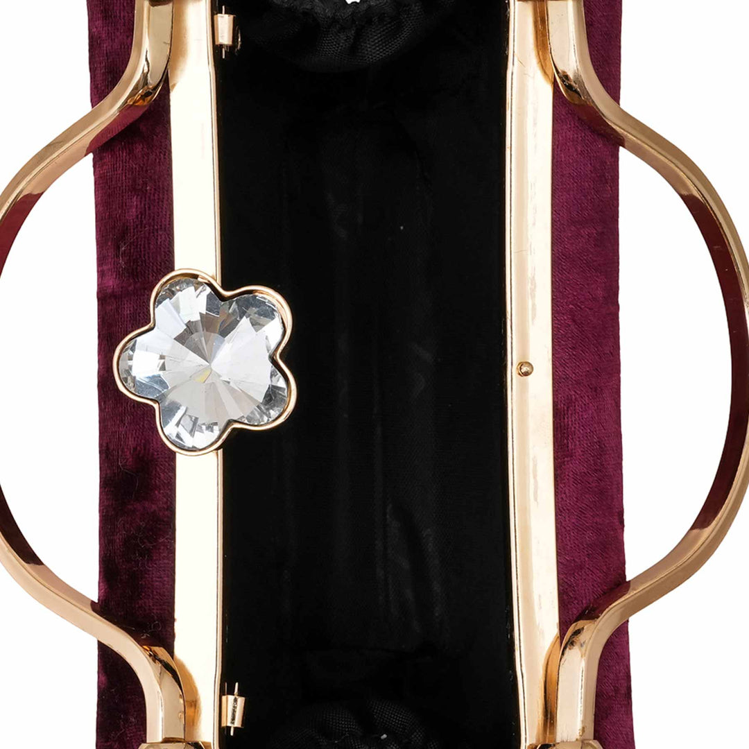 Maroon Women Fancy Clutch P15715