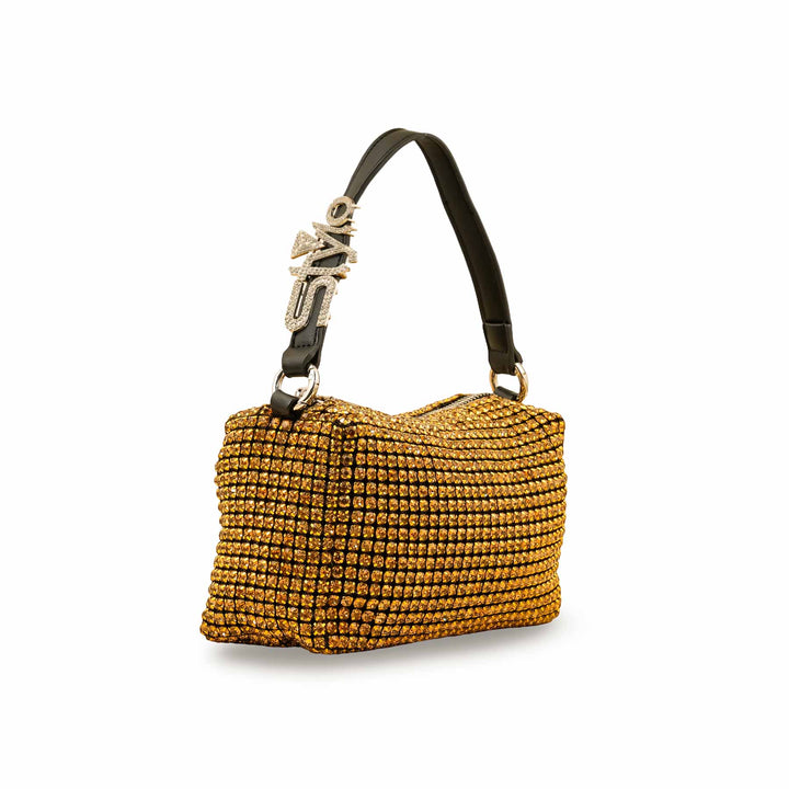 Golden Women Fancy Clutch P24091