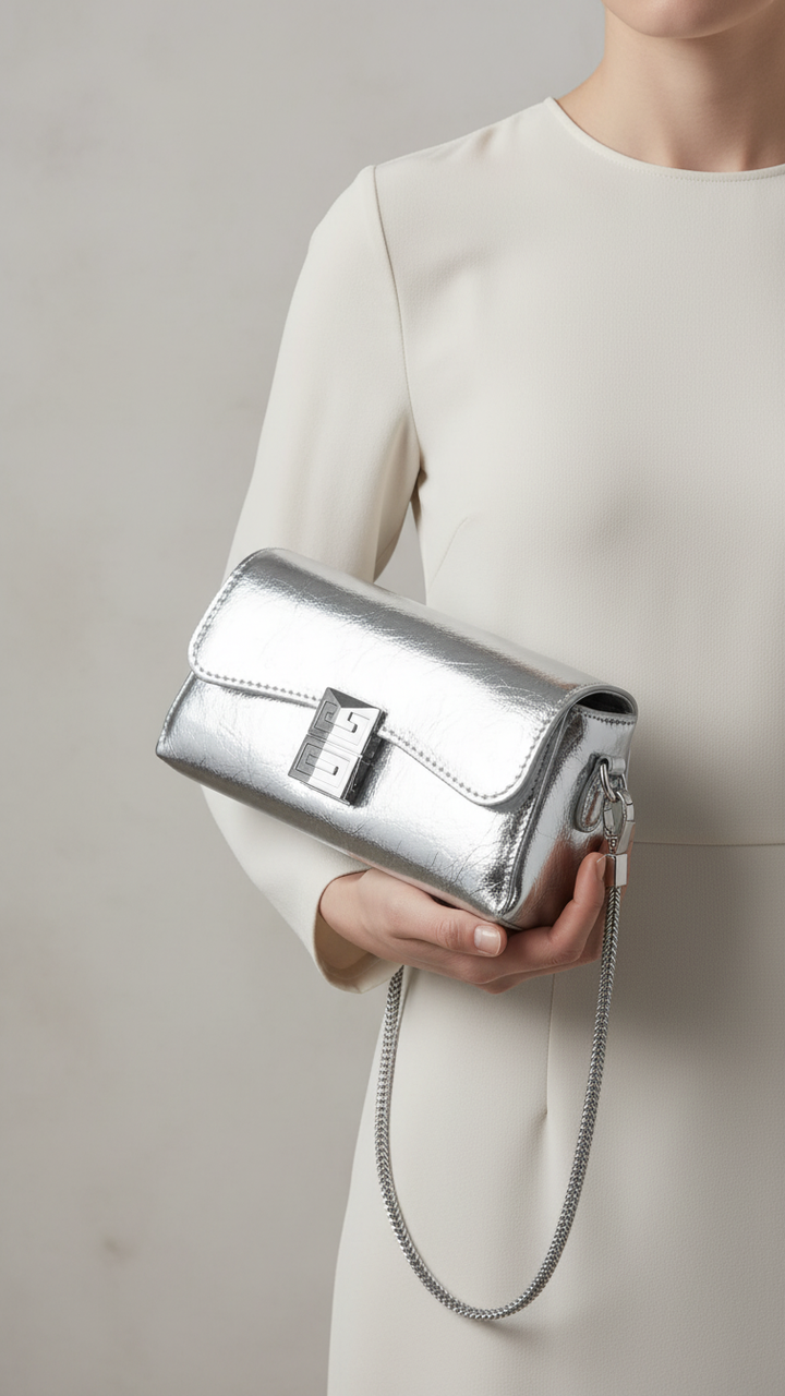 Grey Formal Clutch P24106
