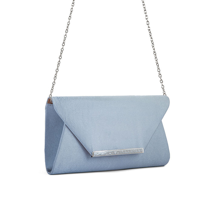 Silver Fancy Clutch P24149