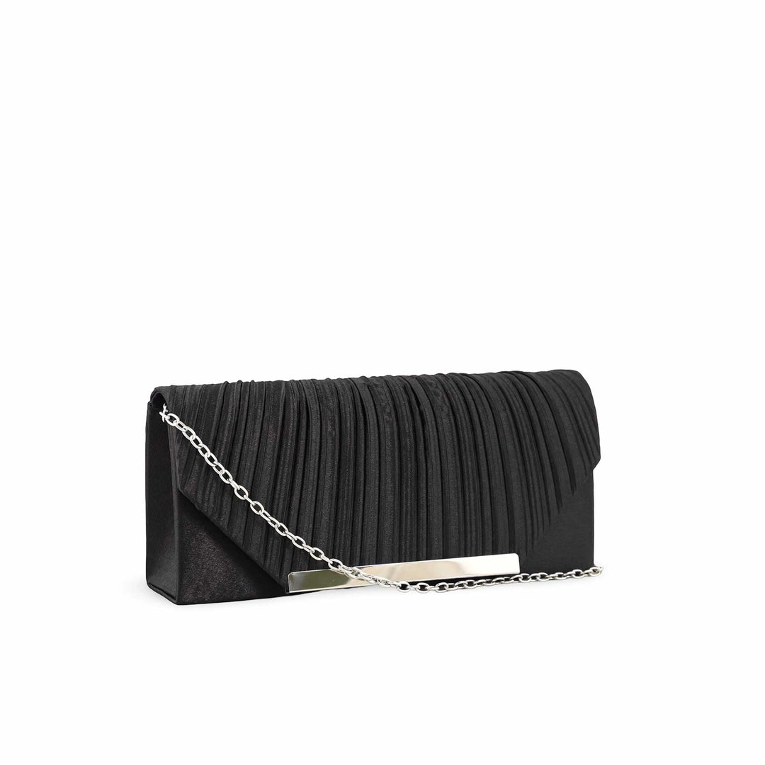Black Fancy Clutch P24151