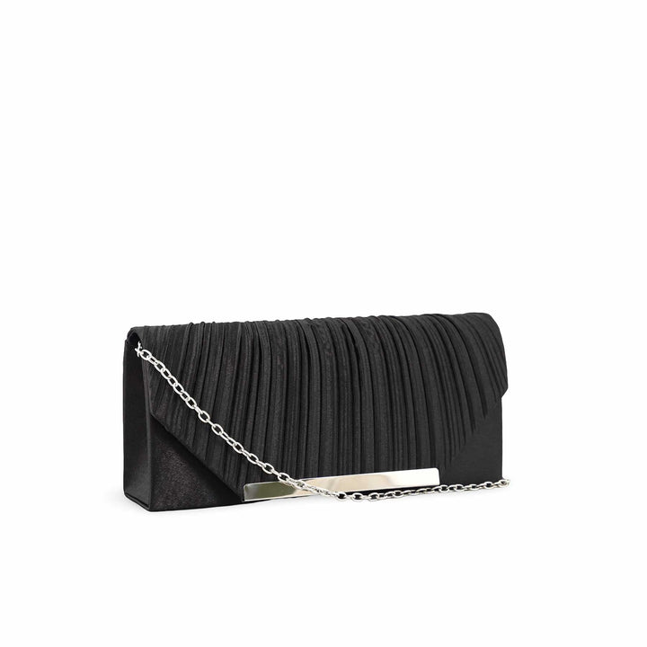Black Fancy Clutch P24151