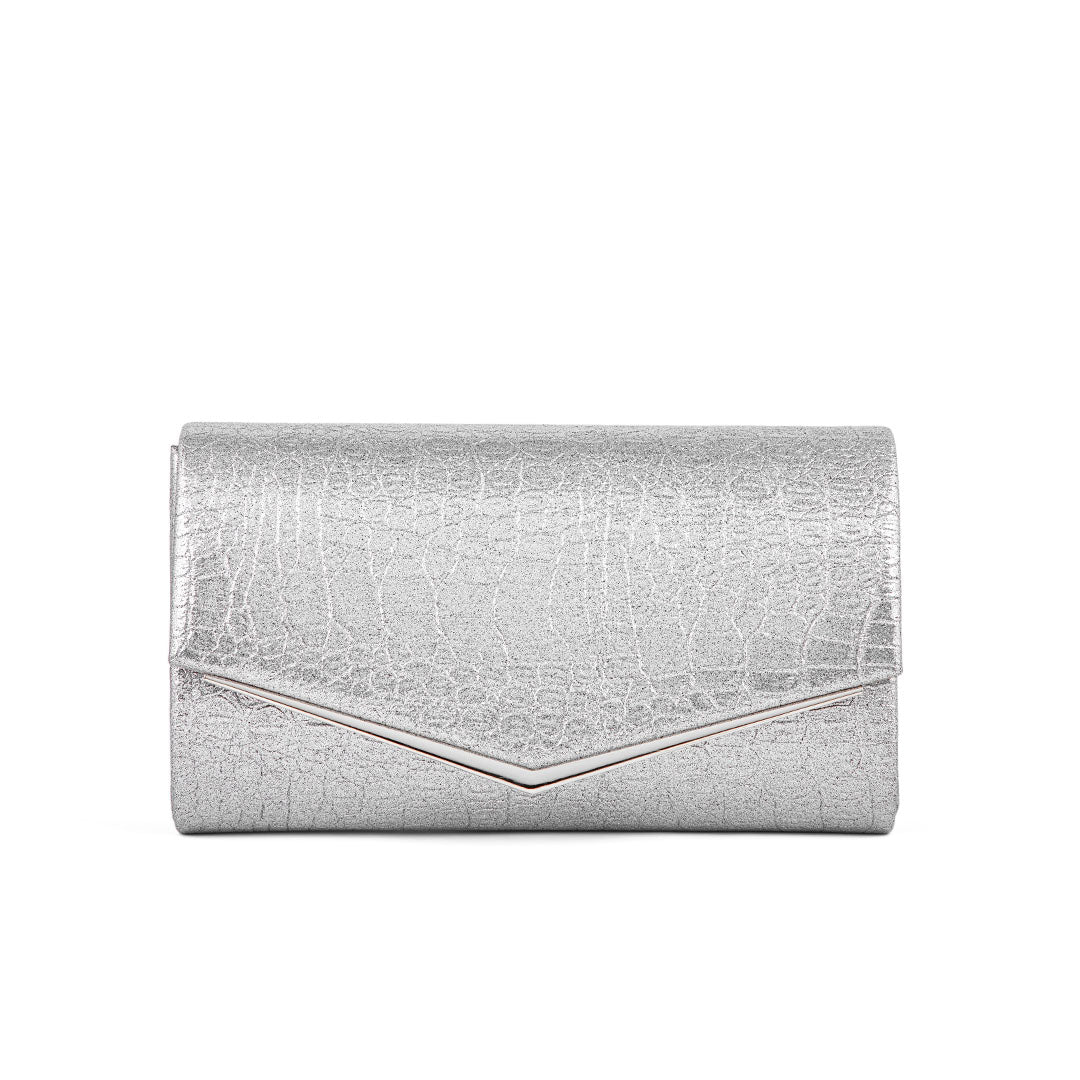 Grey Fancy Clutch P24158
