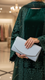 Silver Fancy Clutch P24163