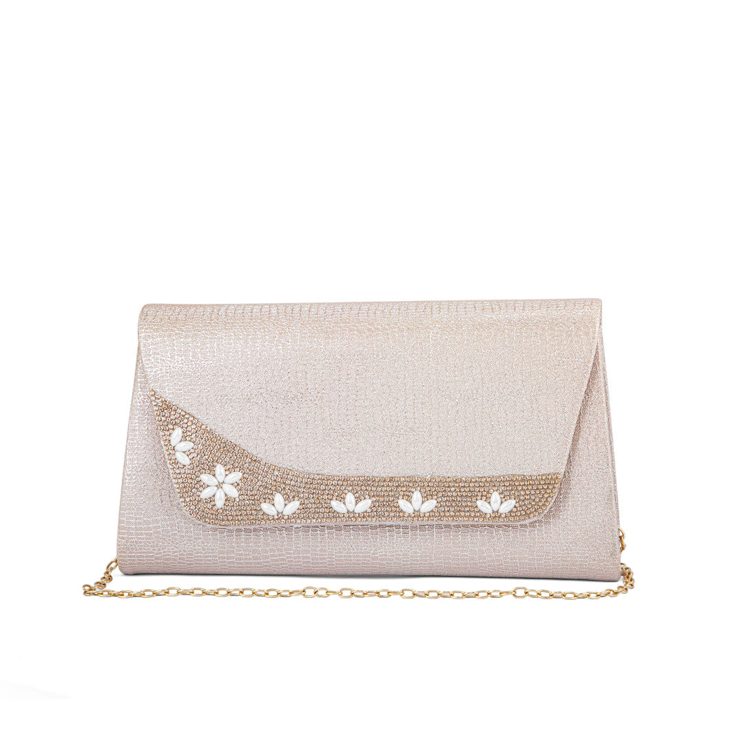 Champagne Fancy Clutch P24174