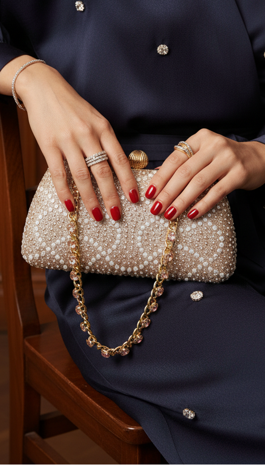 Champagne Fancy Clutch P24180