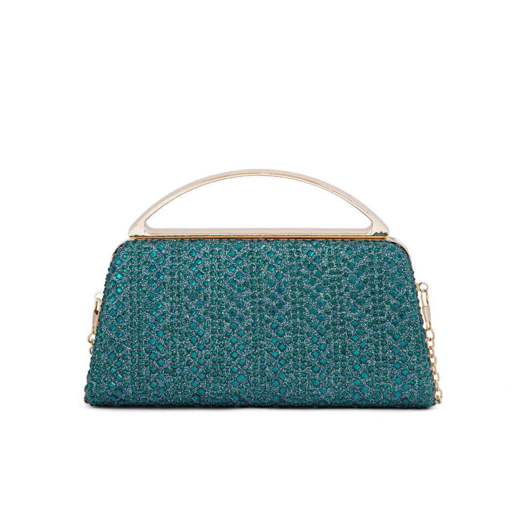 Green Fancy Clutch P24188