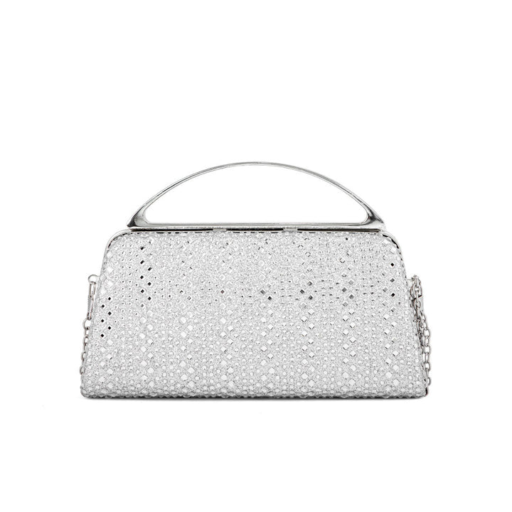 Silver Fancy Clutch P24188