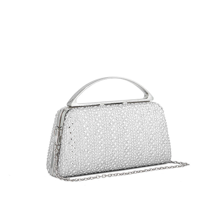 Silver Fancy Clutch P24188