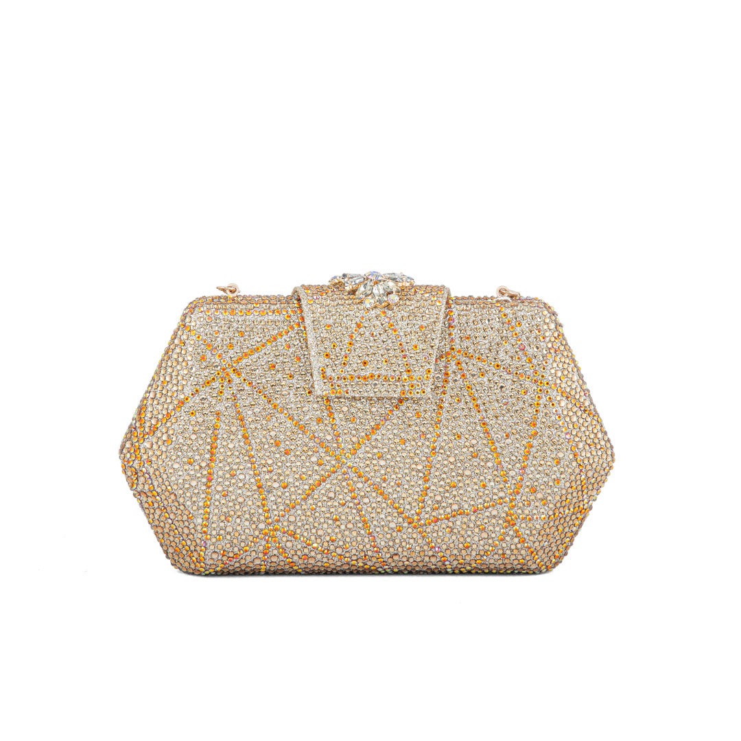 Golden Fancy Clutch P24202