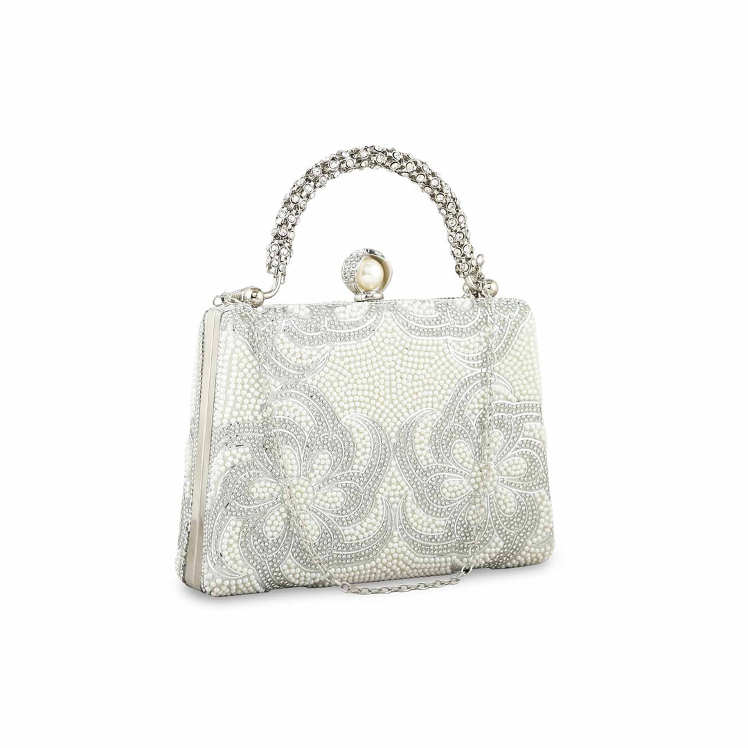 Silver Bridal Clutch p24255