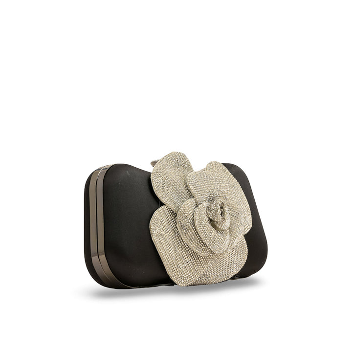 Black Fancy Clutch P24275