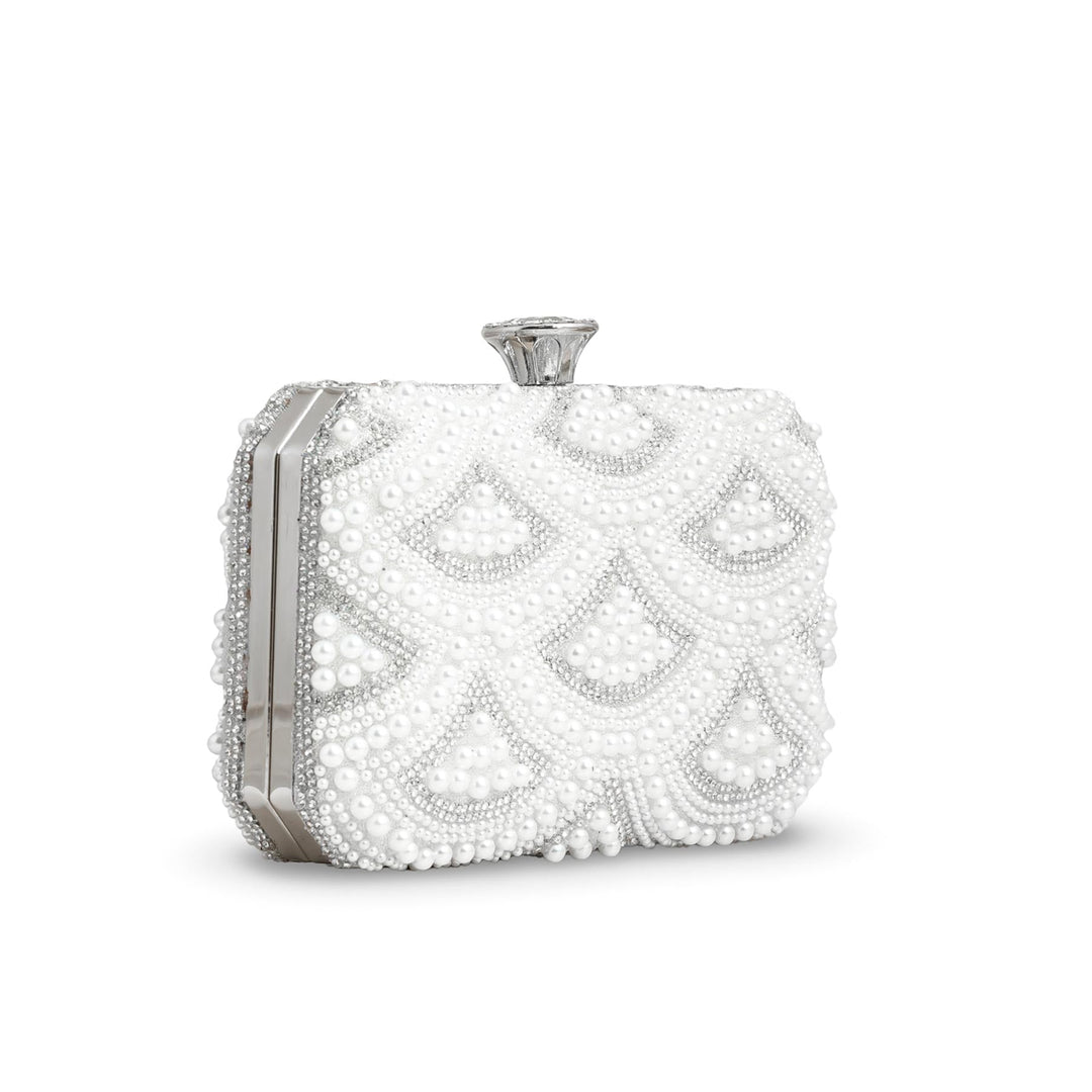 White Bridal Clutch p24277
