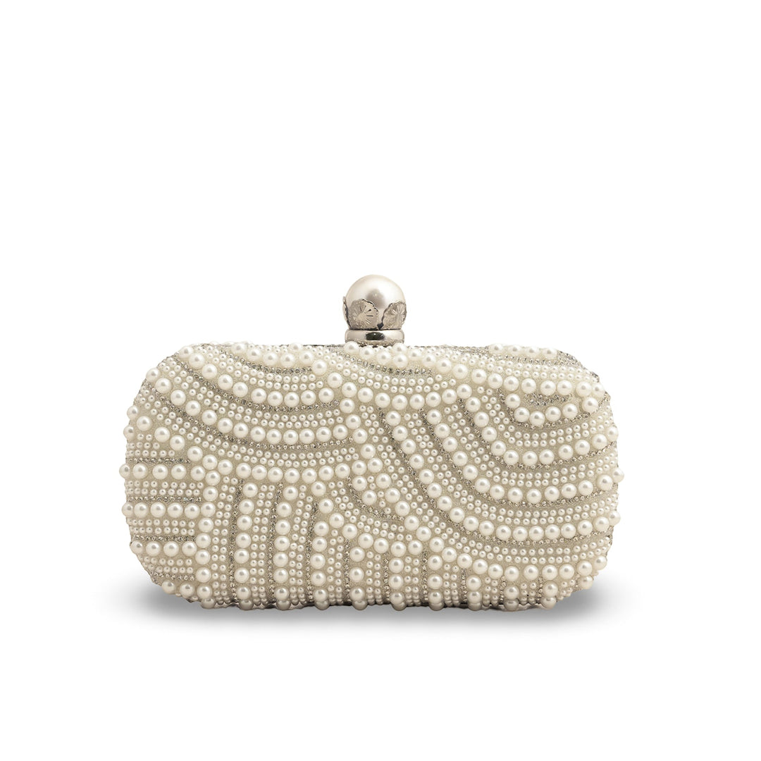White Bridal Clutch P24279