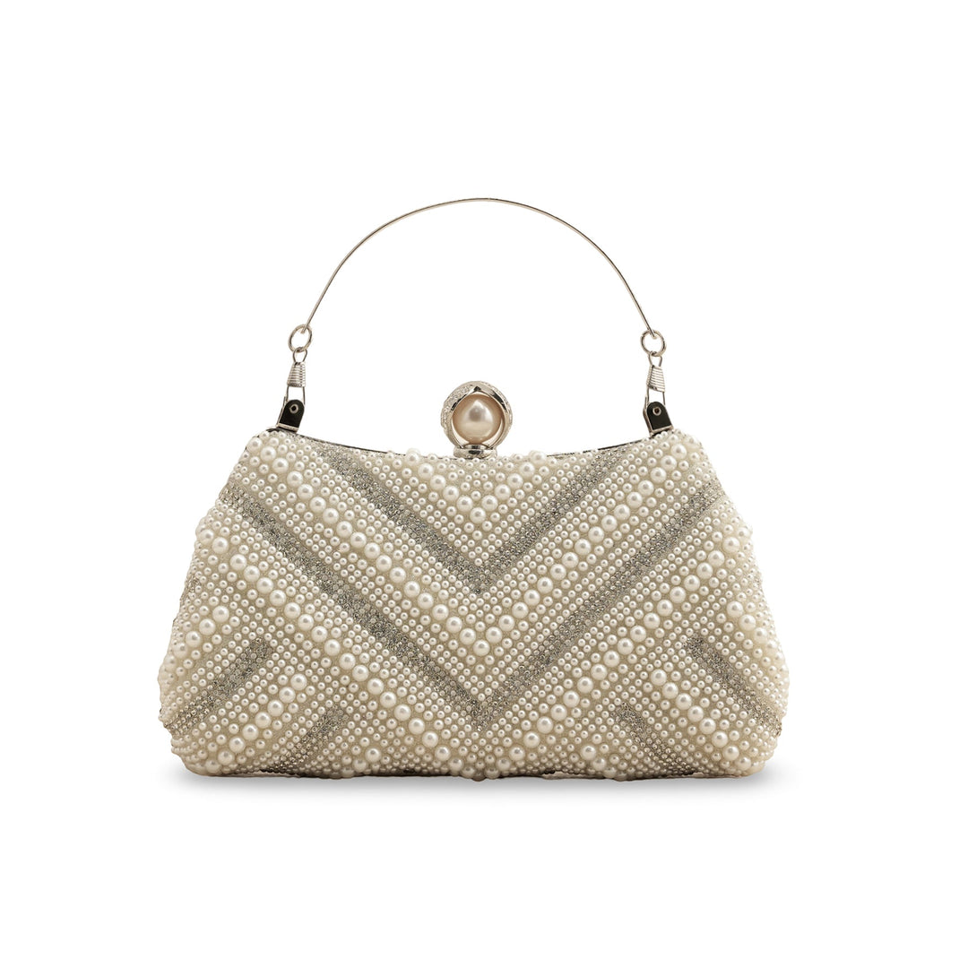 White Bridal Clutch P24289