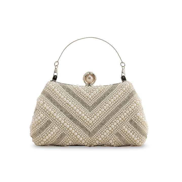 White Bridal Clutch P24289