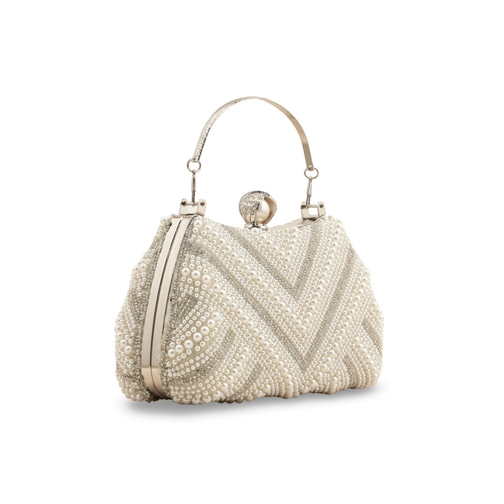 White Bridal Clutch P24289
