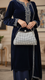 كلاتش فضي شفاف للعرائس P24306