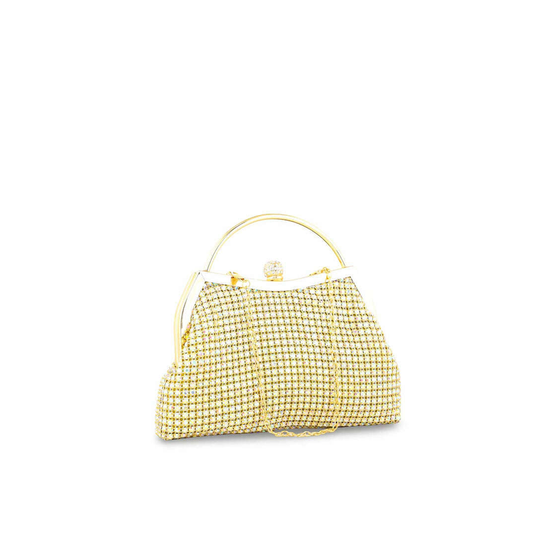 AB Golden Bridal Clutch P24306