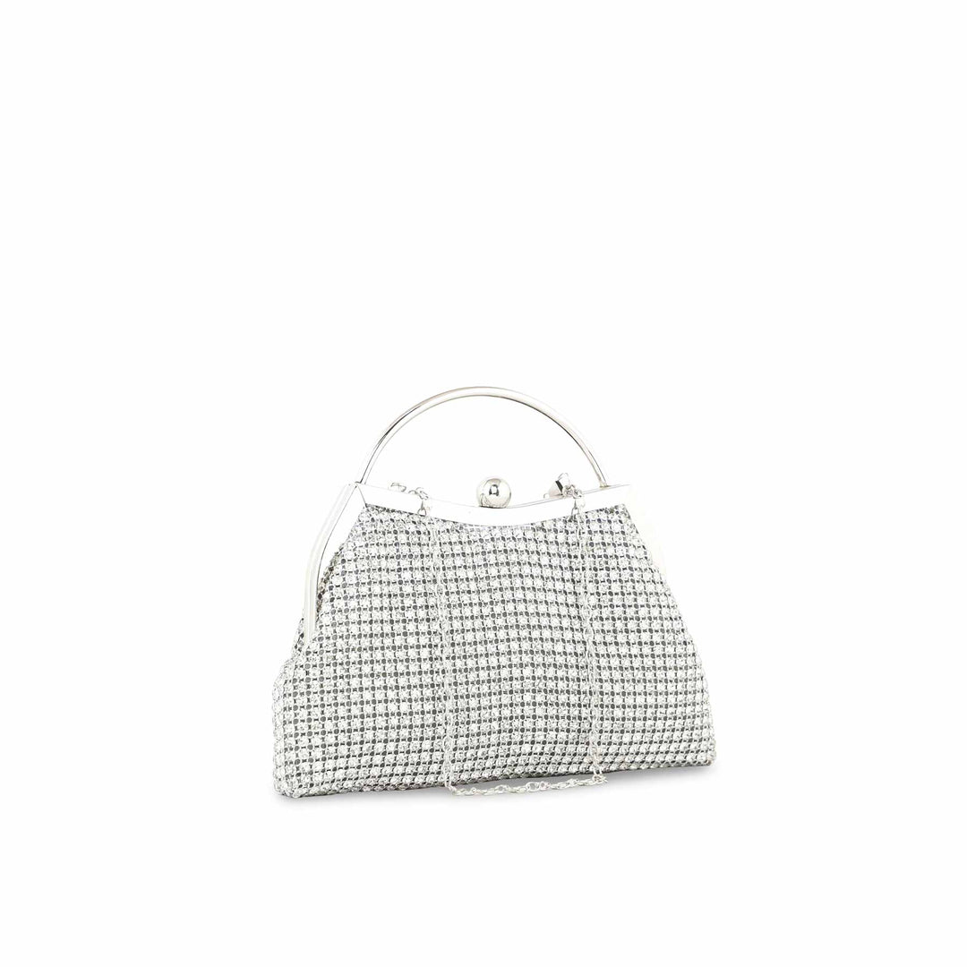 Silver Bridal Clutch P24313