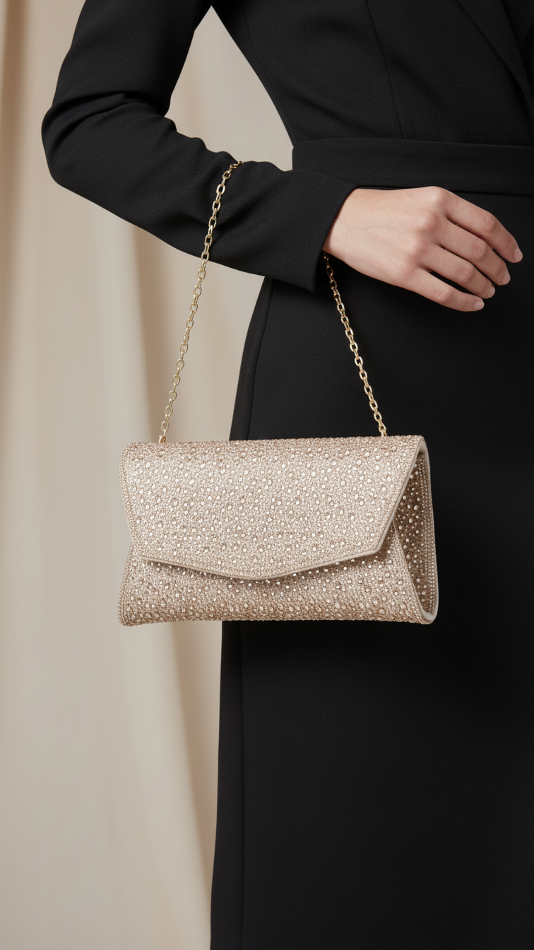 ChamPagne Bridal Clutch P24323