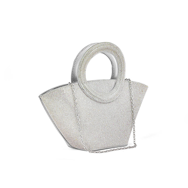 AB Silver Fancy Hand Bag P24324