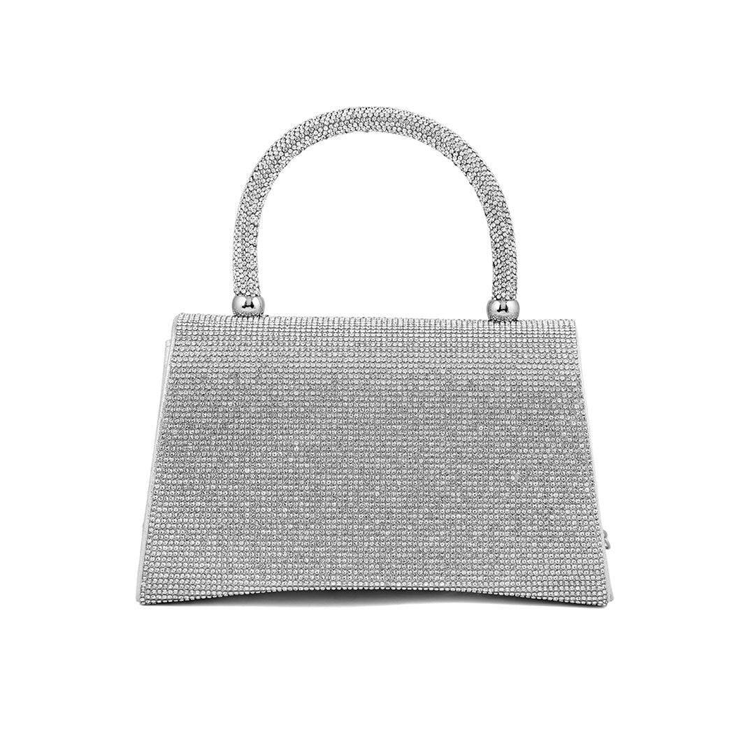 Silver Fancy Shoulder Bag P24326