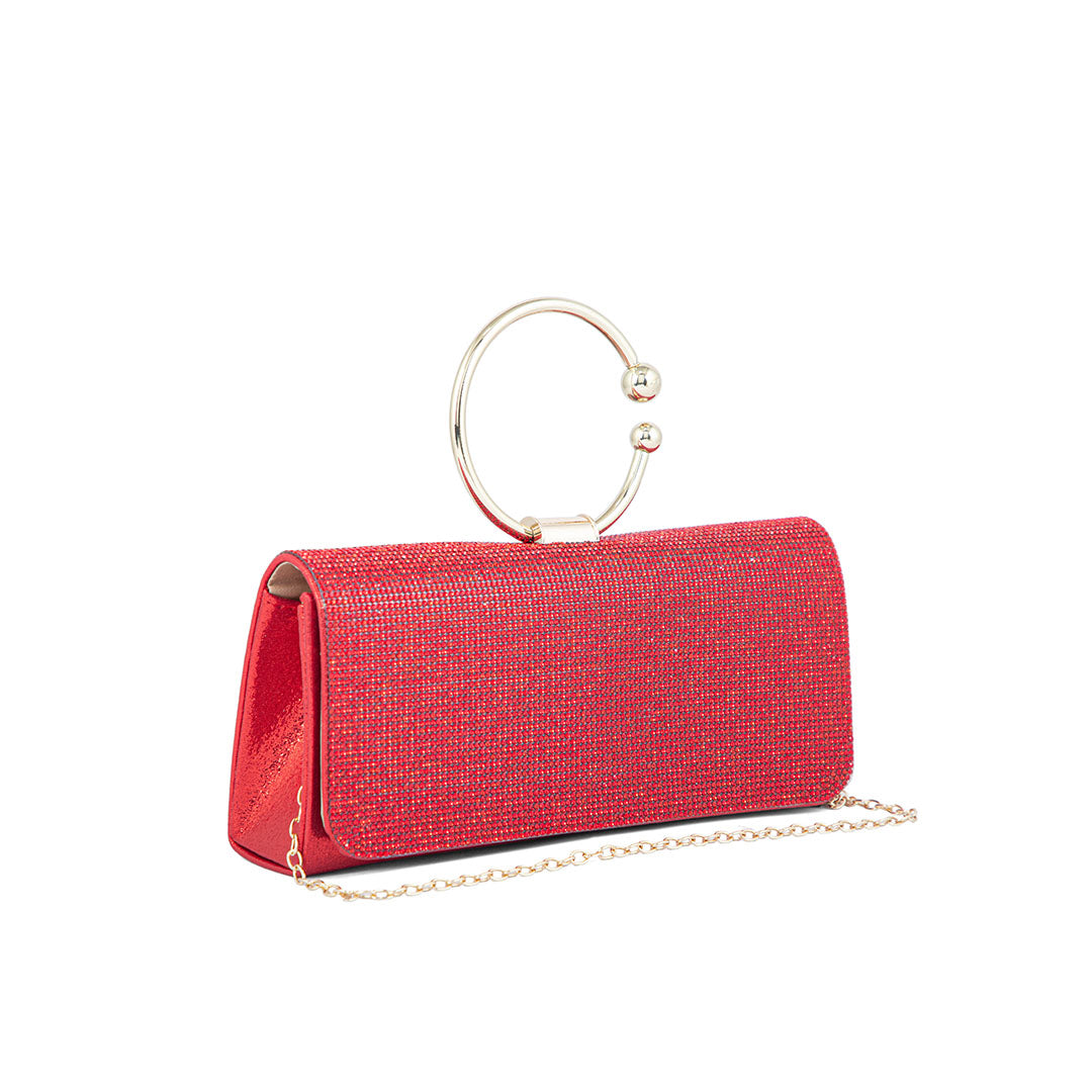 Red Fancy Clutch P24329