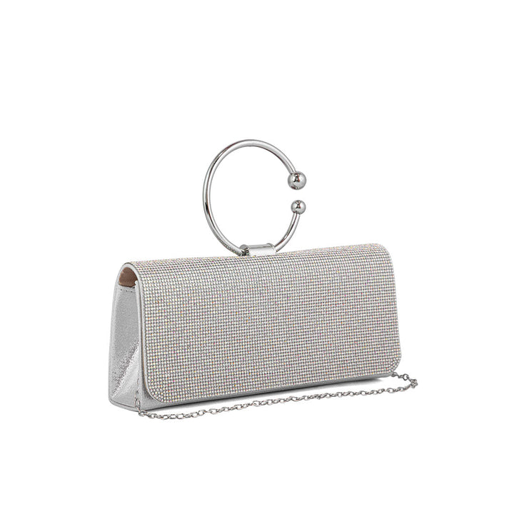 AB Silver Fancy Clutch P24329