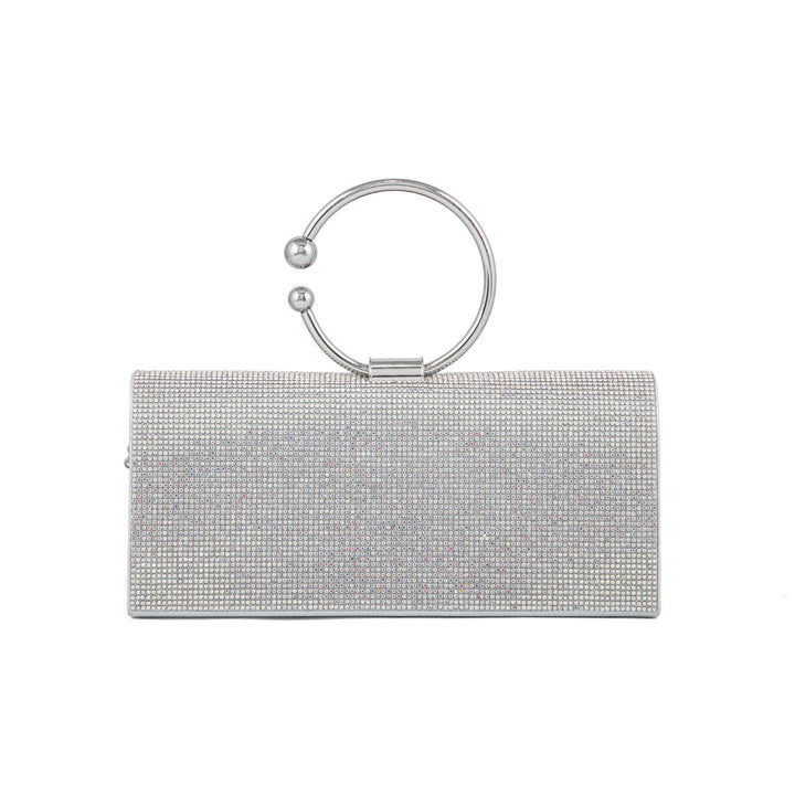 AB Silver Fancy Clutch P24329