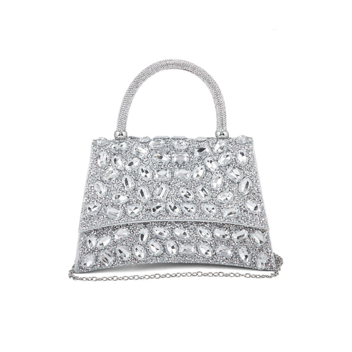 Silver Fancy Shoulder Bag For Women P24330
